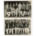 Kent C.C.C. 1928-1939. Five real photograph postcards of Kent teams of the period, each depicting