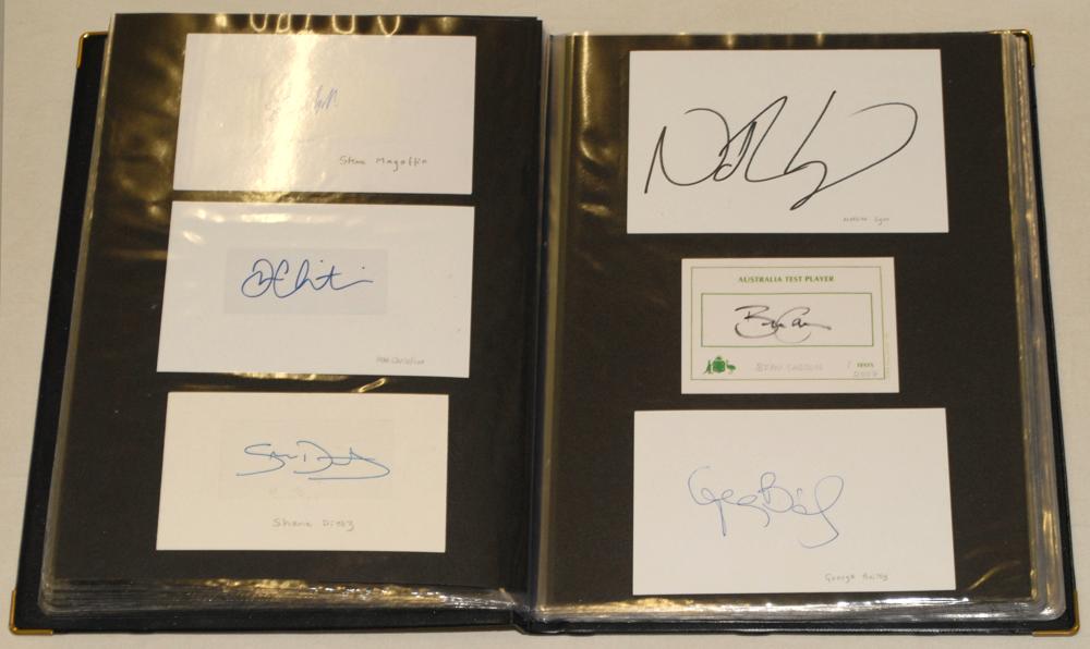 Australian players’ signatures 1990s to date. Black file comprising one hundred and ten - Image 4 of 4