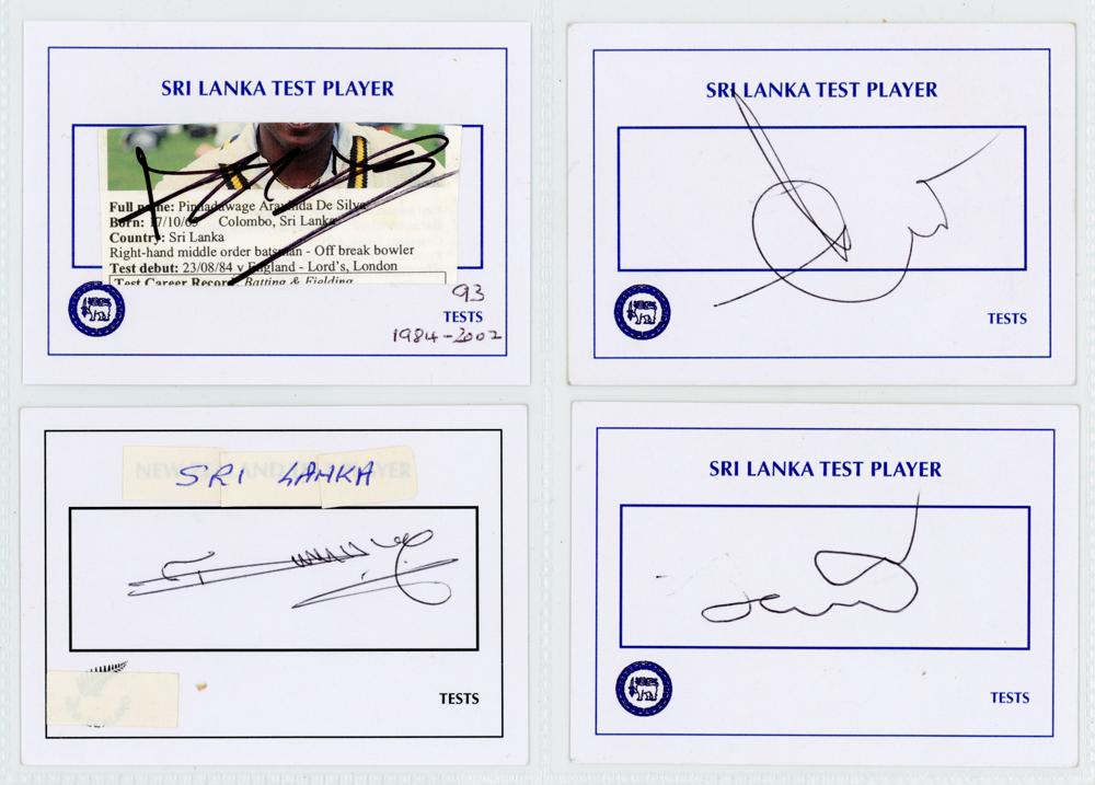 Sri Lanka and Zimbabwe 1980s onwards. Blue file comprising a collection of twenty signatures on - Image 2 of 4