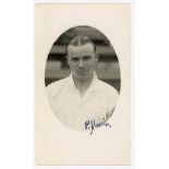 Charles Percival ‘Percy’ Davis. Northamptonshire 1935-1952. Mono real photograph postcard of