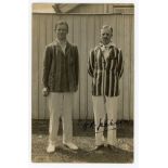 Guy Rolfe Jackson. Derbyshire 1919-1936. Sepia real photograph postcard of Jackson standing full