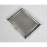 Wilfred Barber. Yorkshire & England 1926-1947. Silver hallmarked cigarette case presented to