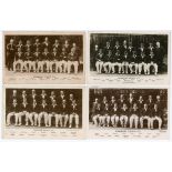 Yorkshire C.C.C. 1930s. Four mono real photograph postcards of Yorkshire teams of the 1930s, each