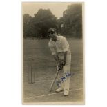 John Berry ‘Jack’ Hobbs. Surrey & England 1905-1934. Early mono real photograph postcard of a