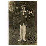 Clarence Napier Bruce. Oxford University & Middlesex 1905-1929. Excellent sepia real photograph