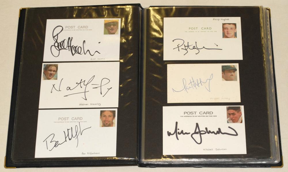 Australian players’ signatures 1990s to date. Black file comprising one hundred and ten - Image 2 of 4