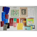 Somerset C.C.C. 1950s-2000s. Box comprising a selection of mainly Somerset cricket related ephemera,