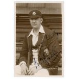 William Wilfred ‘Dodger’ Whysall. Nottinghamshire & England 1910-1930. Original sepia real