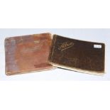 Cricket autograph albums. Two autograph albums comprising over 120 autographs of international