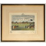 Lithograph, ‘Cricketing. (Lord’s Cricket Ground, St John’s Wood. Match of the Gentlemen & Players)”,