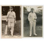 John Berry ‘Jack’ Hobbs. Surrey & England 1905-1934. Four mono real photograph postcards of Hobbs in