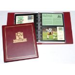 ‘The World Cup Collection’ Italia ‘90. Two official albums comprising postage stamps issued