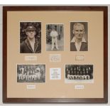 Yorkshire C.C.C. Legends’ 1920s/ 1930s. Three signatures in ink of Yorkshire players Arthur Dolphin,