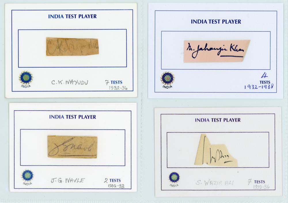 India 1930s onwards. Black file comprising a good selection of 112 signatures in ink or pencil on - Image 3 of 4