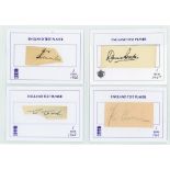 England Post-War ‘One Test Wonders’ 1946-2013. Thirty four individual signatures, the majority in