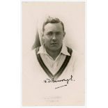 Herbert Dickinson ‘Dickie’ Burrough. Somerset 1927-1947. Mono real photograph postcard of Luckes,