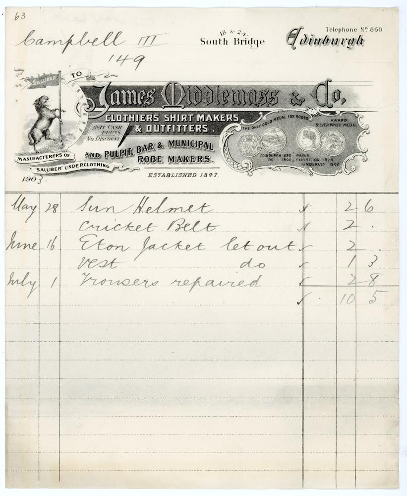 Cricket and sporting equipment catalogues and price lists 1881-1898. Six original catalogues. ‘A Few - Image 3 of 6