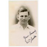 Walter Thomas ‘Wally’ Luckes. Somerset 1924-1949. Mono real photograph postcard of Luckes, head