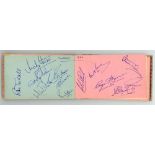 County autographs 1960s. Two small autograph books with a good selection of county signatures. One