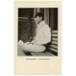 Lord Dalmeny (‘Surrey’s Skipper’). Middlesex & Surrey 1905-1920. Early mono postcard of Lord Dalmeny