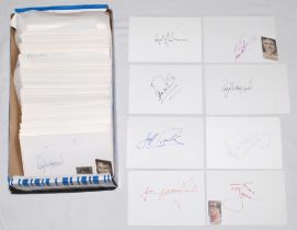 Rugby union players and coaches signatures late 1990s/ early 2000s. Small box comprising a large