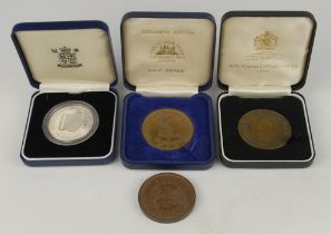 Commemorative cricket medals. The Centenary Test Match. England v Australia 1880-1980. Medallion