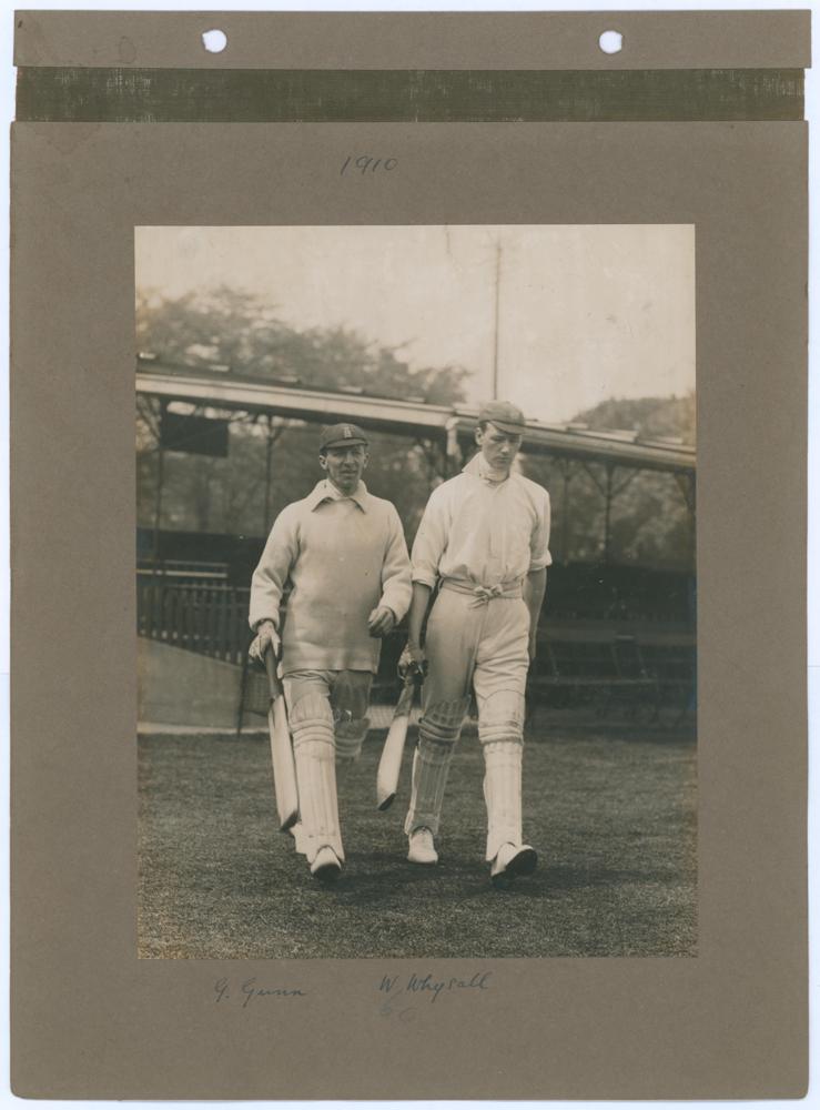 ‘Sussex 1911’. Early mono photograph of Ernest ‘Tim’ Killick and George Cox walking out to bat for - Image 4 of 4