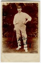 Arthur Frederick Augustus ‘Dick’ Lilley. Warwickshire, London County & England 1894-1911. Sepia real