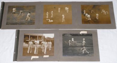 Middlesex 1910. A good selection of early original mono and sepia photographs laid down individually