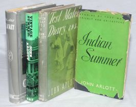 John Arlott. Four first edition hardback titles with good original dustwrappers. ‘Cricket’,