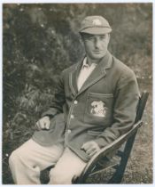 Alfred Percy ‘Tich’ Freeman. Kent & England 1914-1936. Large original mono photograph of Freeman