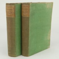 Wisden Cricketers’ Almanack 1892 and 1893. 29th & 30th editions. Both bound in green boards, lacking