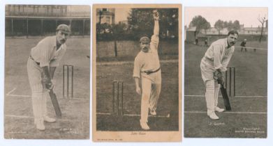 John Richmond Gunn. Nottinghamshire & England 1896-1925. Two early mono/ sepia real photograph