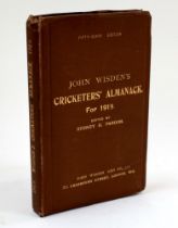 Wisden Cricketers’ Almanack 1919. 56th edition. Original hardback. Original minor crease to right