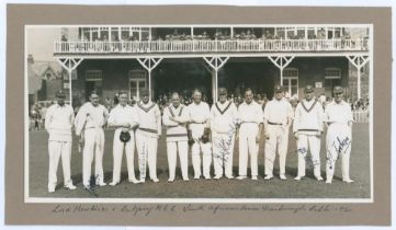 Lord Hawke’s XI v M.C.C. South African Touring Team, Scarborough 1930. Original mono photograph of