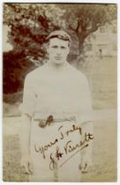 John Herbert Vincett. Sussex 1907-1919. Sepia real photograph postcard of Vincent, three quarter