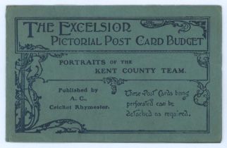 ‘The Excelsior Pictorial Post Card Budget. Portraits of the Kent County Team’ 1904. Published by A.