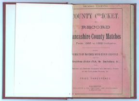 ‘County Cricket. Record of Lancashire County Matches, From 1865 to 1881’. Compiled by ‘W.G.T.’