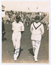 M.C.C. Australian Touring Team v C.I. Thornton’s XI, Scarborough 1928. Original mono photograph of