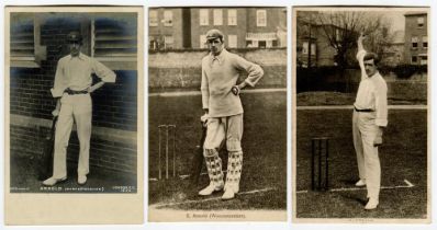 Edward George Arnold. Worcestershire, London County & England 1899-1913. Three postcards of