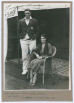 Arthur Brian Sellers. Yorkshire 1932-1948. Original mono photograph of Brian Sellers standing full