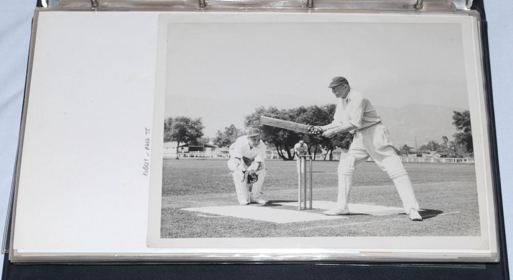 ‘American Cricket (1930 on)’ and Charles Aubrey Smith. Very large black binder comprising an - Image 5 of 10