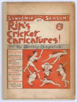 ‘RIP’s Cricket Caricatures 1907! Souvenir of the Season’. Roland P. Hill. The Weekly [Sunday]