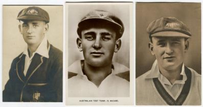 Stanley Joseph McCabe, New South Wales & Australia 1928-1942. Three postcards of McCabe, all