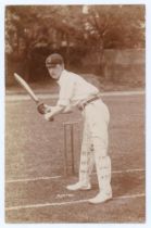 Arthur Morton. Derbyshire 1903-1926. Original sepia real photograph postcard of Morton standing full