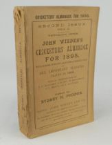 Wisden Cricketers’ Almanack 1895. 32nd edition. Second Issue. Original paper wrappers. Minor wear to