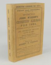 Wisden Cricketers’ Almanack 1894. 31st edition. Replacement replica paper wrappers, spine and