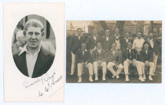 Cyril Cecil Smart. Warwickshire & Glamorgan 1920-1946. Original mono real photograph postcard of