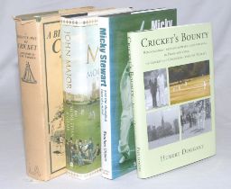 Cricket books. A box of mainly modern cricket books from the library of Robin Marlar, some signed