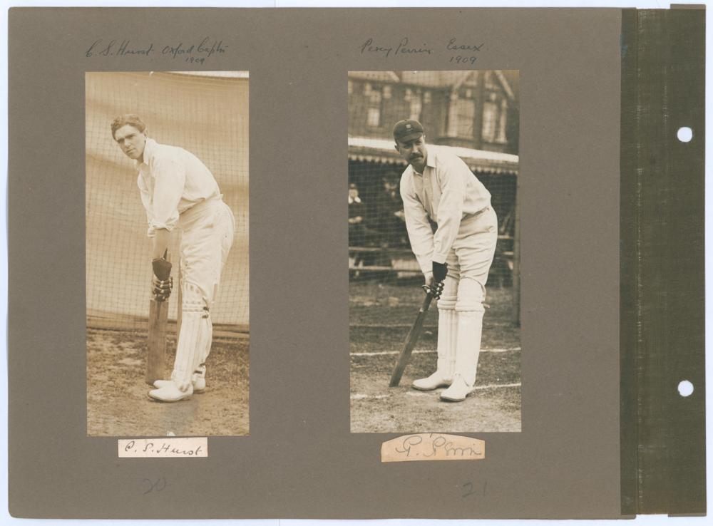 Yorkshire 1908 & 1909. Five early original sepia photographs featuring Yorkshire players at - Image 6 of 6